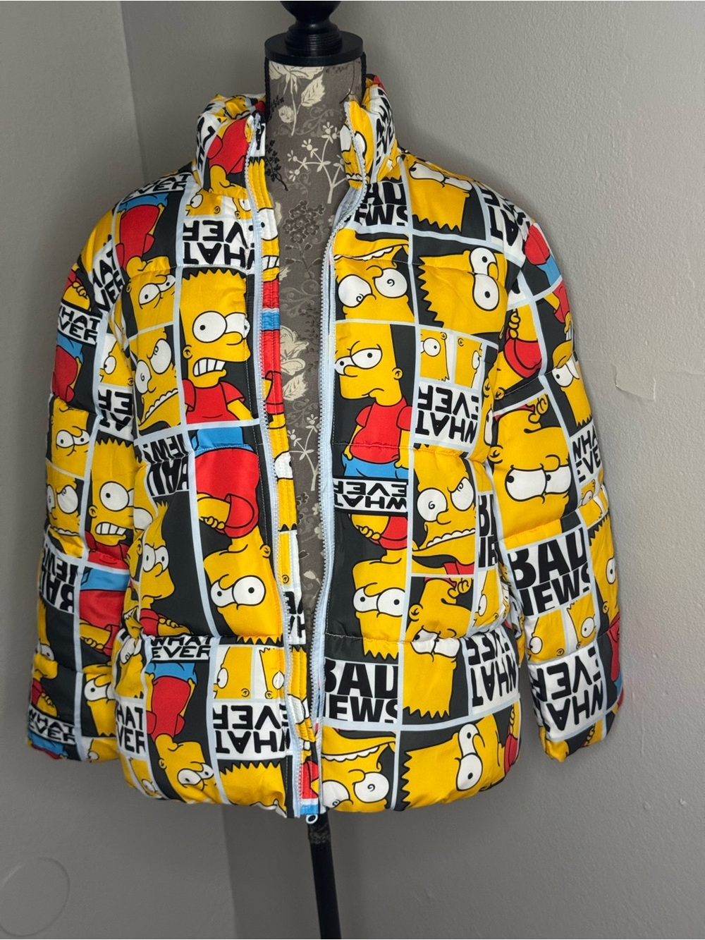 Bart Simpson Puffer Jacket (New Without Tag)